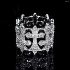 GL Hip Hop Cross VVS Moissanite Ring