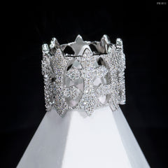 GL Hip Hop Cross VVS Moissanite Ring