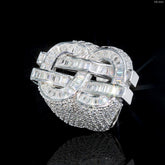 GL 925 Sterling Silver VVS Moissanite US Dollars Ring