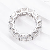 GL Classic Emerald Cut jewelry Eternity Moissanite Diamond Band Ring