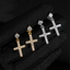 GL S925 Silver VVS Moissanite Diamond Fashion Cross Stud Earring