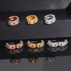 GL Fashion Jewelry Luxury VVS Moissanite Diamond Hoop Earrings