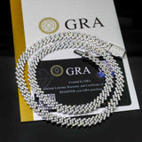 Pass Diamond Tester 8mm Pass Diamond Tester Iced Out Hip Hop VVS1 Moissanite Cuban Chain Necklace Bracelet