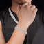 12MM S925 Silver 2 Rows Micro Paved VVS Moissanite Iced Out Cuban Link Chain Necklace
