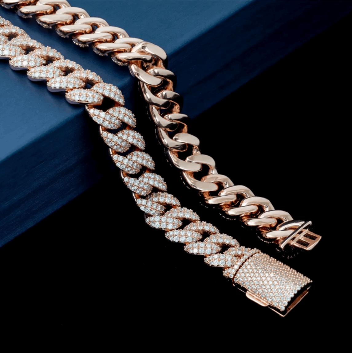 12mm 2 Rows Micro Paved Cuban Bracelet D VVS Lab Diamond Cuban Link Chain Iced Out 925 Silver Moissanite Cuban Bracelet
