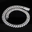 18MM/20MM S925 Silver 4 Rows Luxury VVS Moissanite Cuban Link Chain Necklaces
