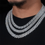 10MM 2 Rows VVS Moissanite Edge Cuban Link Chain