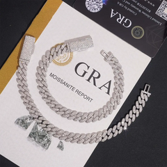 8mm Hiphop Miami Moissanite Cuban Link Chain