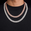 10MM Mixed Baguette With Round VVS Moissanite Cuban Chain