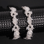 GL 15mm Flower Shape S925 Plated Iced Out Hip Hop 5A+ Diamond Bracelet Necklace