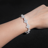 GL Iced Out Cross S925 Silver 5A+ Diamond Tennis Chain