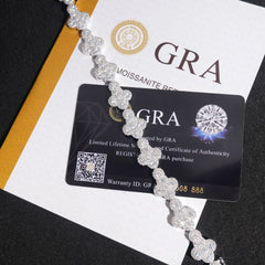 GL Iced Out Cross S925 Silver Moissanite Diamond Tennis Chain