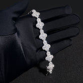 GL Iced Out Cross S925 Silver Moissanite Diamond Tennis Chain