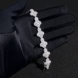 GL Iced Out Cross S925 Silver Moissanite Diamond Tennis Chain