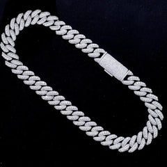 16mm Miami Moissanite Cuban Link Chain Necklace