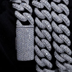 16mm Miami Moissanite Cuban Link Chain Necklace