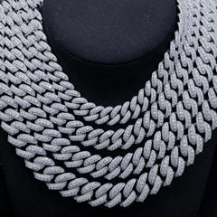 16mm Miami Moissanite Cuban Link Chain Necklace
