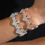 8MM S925 Silver Infinity Cross VVS Moissanite Bracelet