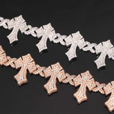 8mm Infinity Cross VVS Moissanite Bracelet