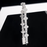 GL Iced Out Clover S925 Silver Moissanite Diamond Tennis Chain