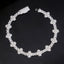 10MM 13MM S925 Silver Iced Out Clover VVS Moissanite Diamond Cuban Chain Bracelet
