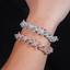 15MM S925 Silver Twisted infinity Thorn Chain Link Bracelet