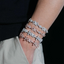 9.7MM S925 Silver Infinity Cross Cuban Link Chain Bracelet