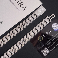 16mm 3 Rows Miami VVS Moissanite Cuban Link