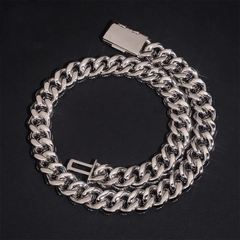 16mm 3 Rows Miami VVS Moissanite Cuban Link