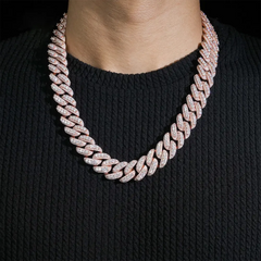 18mm Miami VVS Moissanite Cuban Link Chain