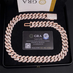 18mm Miami VVS Moissanite Cuban Link Chain