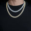 2026 New 10MM S925 Silver 2 Rows VVS Moissanite Edge Cuban Link Chain Necklace