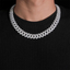 2026 New 13MM 3 Rows VVS Moissanite Cuban Link Chain Necklace