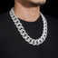 2026 New 23MM Mosaic/Raise Setting VVS Moissanite Cuban Chain