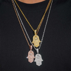 Ice Out Necklace Pendant HipHop Jewelry 925 silver Moissanite pendant