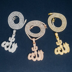 GL Iced Out Allah HipHop Moissanite Pendant