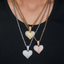 Broken Heart Iced Out VVS Moissanite Pendant
