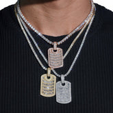 GL VVS Baguette Diamond Hip Hop Nameplate Pendant