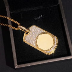 Custom Dog Tag Photo Pendant