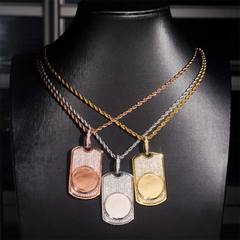 Custom Dog Tag Photo Pendant