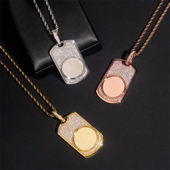 Custom Dog Tag Photo Pendant