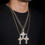 Iced Out VVS Moissanite Diamond Cross Pendant 925 Silver
