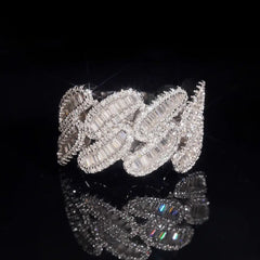 GL Miami Cuban Baguette Moissanite Diamond Ring