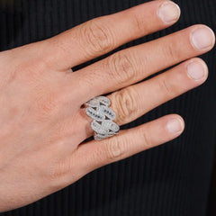 GL Miami Cuban Baguette Moissanite Diamond Ring