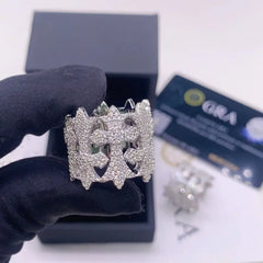 GL Hip Hop Cross VVS Moissanite Ring