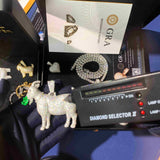 GL Lamb S925 Silver Moissanite Diamond Pendant