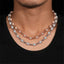 8MM S925 Silver Micro Pave VVS Moissanite Rosary Chain