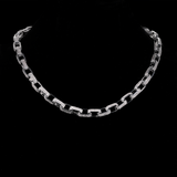 GL 8mm 14K Gold Plated Brass 5A+ Diamond Iced Box Link Chain