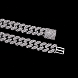 GL VVS Baguette 5A+ Diamond 20MM Miami Cuban Link Chain Iced Out  In 16K Glod Plated