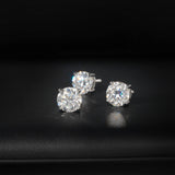 GL Classic Solitaire  Moissanite Earrings